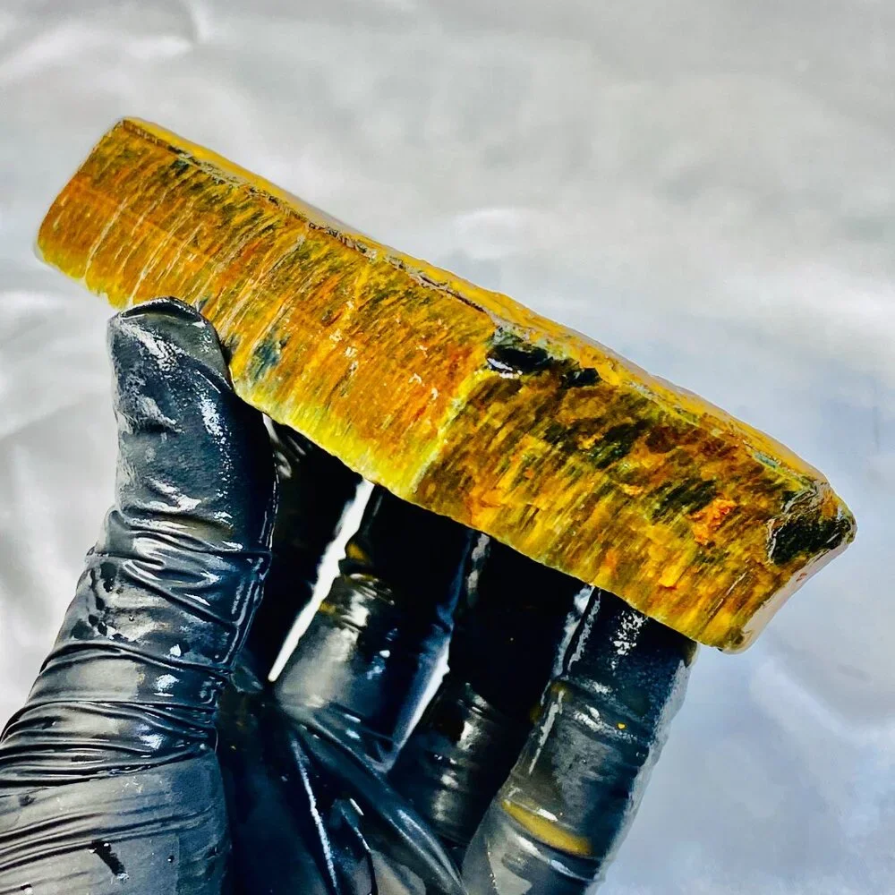 8.5 Oz. Rare Blue Tiger Hawk Eye Raw Rough Stone Crystal Natural Rock Madagascar - Picture 3 of 10